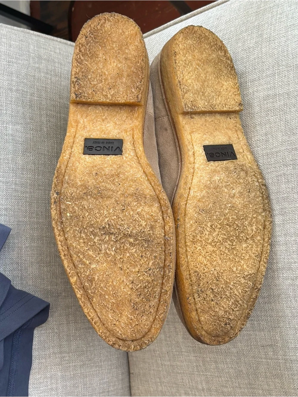 Vince Carmine Suede Chelsea Boots Crepe Sole - Made In Italy 12M